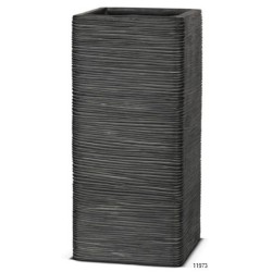 CAPI PLANTER RECTANGLE RIB BLACK